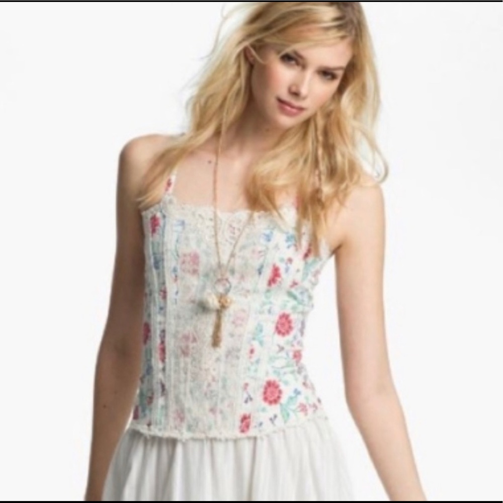 Free People Miss Lizzy Corset Tank Top (2)